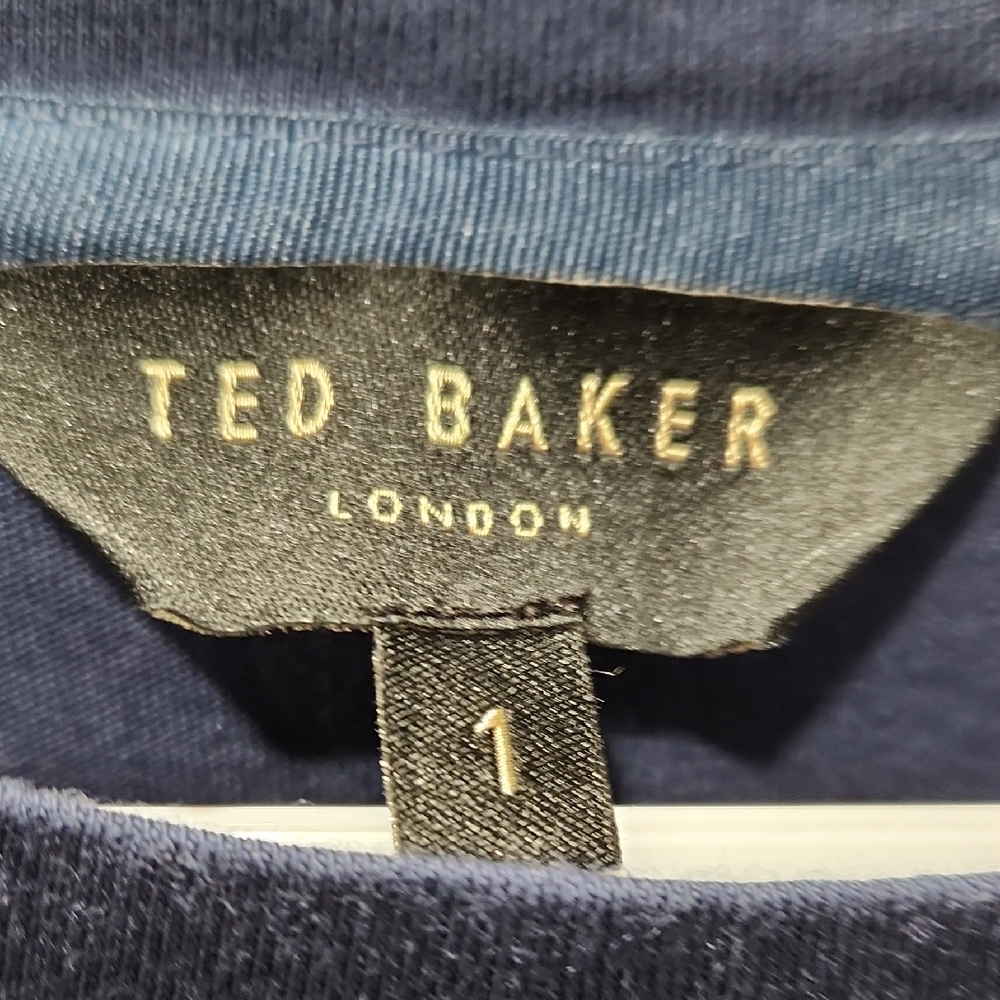 Ted Baker Navy Short Sleeve Tee - Picture 2 of 9
